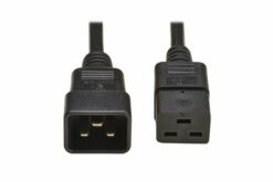 Power cable, C20 to C19, H05VV-F, 16A, 2M