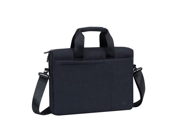 Sacoche business 5 poches 13-14", Polyester ECO noir chambré