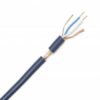 TESCA Cable Microphone numérique guipage 2 x 0,22mm²  Diametre 6 mm gaine bleu