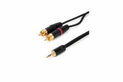 TESCA Cordon jack 3,5 Stereo  mâle / 2 RCA mâle de 1M
