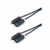 TESCA PREMIUM - CORDON MOULE (AWG24) 2 RCA MALE / 2 RCA MALE DE 10 M