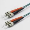 Jarretière zip 2,0mm OM3 50/125 ST-UPC/ST-UPC LSZH aqua 1m