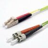 Jarretière zip 2,0mm OM5 50/125 LC-UPC/ST-UPC LSZH lime 10m