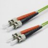 Jarretière zip 2,0mm OM5 50/125 ST-UPC/ST-UPC LSZH lime 20m