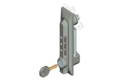 Poignée avec serrure à code, 3 digits