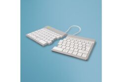 R-GO TOOLS Clavier ergo Split Break, divisé Bluetooth blanc