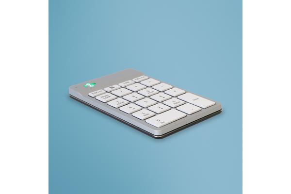 R-GO TOOLS Pavé num. Numpad Break, Bluetooth blanc/argent