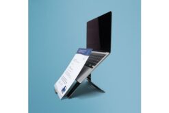 R-GO TOOLS Support pour PC portable Riser Document, noir