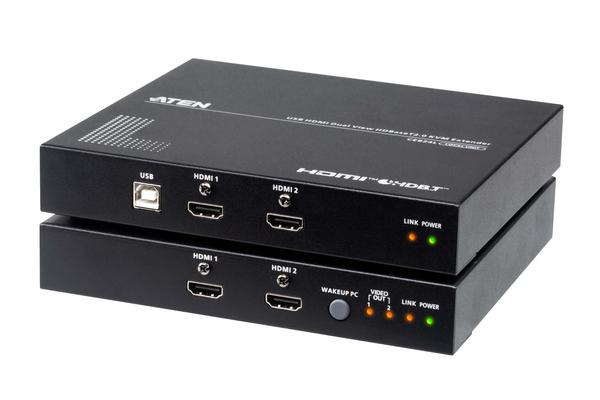 ATEN CE824 EXTENDER KVM DOUBLE ECRAN HDBASET 2.0 - 100M