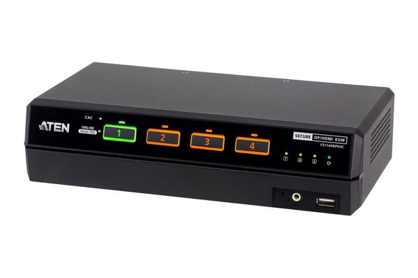 ATEN CS1144DPH4C KVM sécurisé DisplayPort/HDMI+CAC 4P dual screen