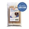 Bâtonnets en bois/coton pour nettoyage informatique - 100 pc