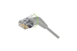 Cordon RJ45 CAT 6A U/FTP orientable 360° gris - 2 m