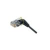 Cordon RJ45 CAT 6A U/FTP orientable 360° noir - 1 m
