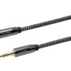 DACOMEX CORDON JACK STEREO 3,5mm METAL+NYLON GRS CERT.-5m