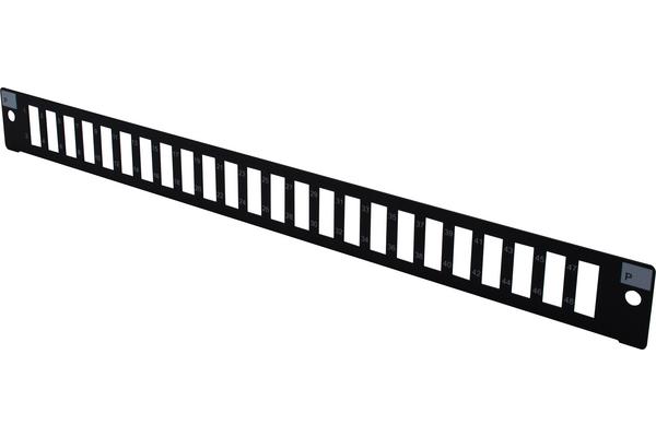 Façade nue 24 SC Duplex/LC Quad pour tiroir optique 1U