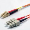 Jarr. zip 2,0mm OM1 62,5/125 SCPC/LCPC LSZH orange 5m