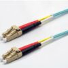Jarr. zip 2,0mm OM3 50/125 LC-UPC/LC-UPC LSZH aqua 0,5m