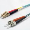 Jarr. zip 2,0mm OM3 50/125 LC-UPC/ST-UPC LSZH aqua 20m