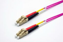 Jarr. zip 2,0mm OM4 50/125 LC-UPC/LC-UPC LSZH magenta 5m