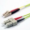 Jarr. zip 2,0mm OM5 50/125 SC-UPC/LC-UPC LSZH lime 2m