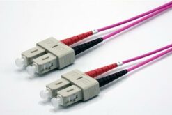 Jarretière zip 2,0mm OM4 50/125 SC-UPC/SC-UPC LSZH magenta 20m