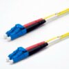 Jarretière zip 2,0mm OS2 G652D LC-UPC/LC-UPC LSZH jaune 15m