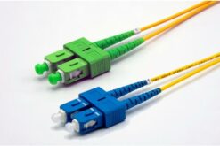 Jarretière zip 2,0mm OS2 G652D SC-APC/SC-UPC LSZH jaune 5m