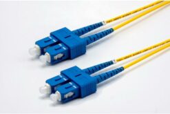 Jarretière zip 2,0mm OS2 G652D SC-UPC/SC-UPC LSZH jaune 0,5m