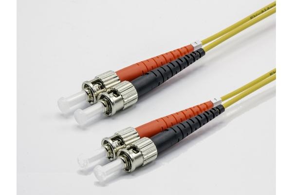 Jarretière zip 2,0mm OS2 G652D ST-UPC/ST-UPC LSZH jaune 5m