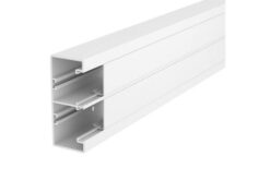 OBO GOULOTTE RAPID 45-2 GK 130x53 PVC - 2 compartiments blanc - 2 m