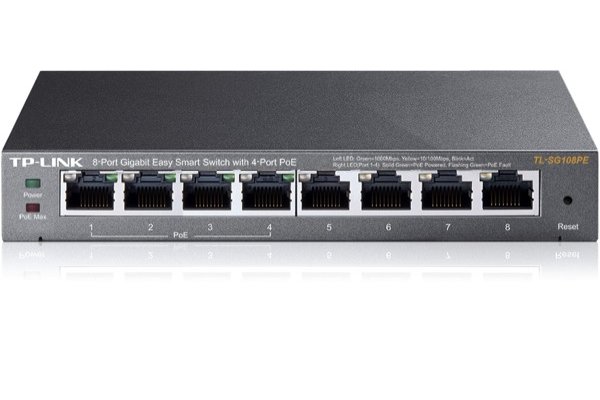 Tp-link TL-SG108PE easy switch 8P Gigabit dont 4 poe - 55W