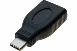 ADAPTATEUR US3.2 GEn1 A FEMELLE / C MALE NOIR MONOBLOC