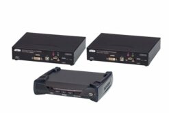 ATEN PREMIUM KE6920ATC Contrôle KVM à distance 2 serveurs 1 opérateur IP/2Fibres
