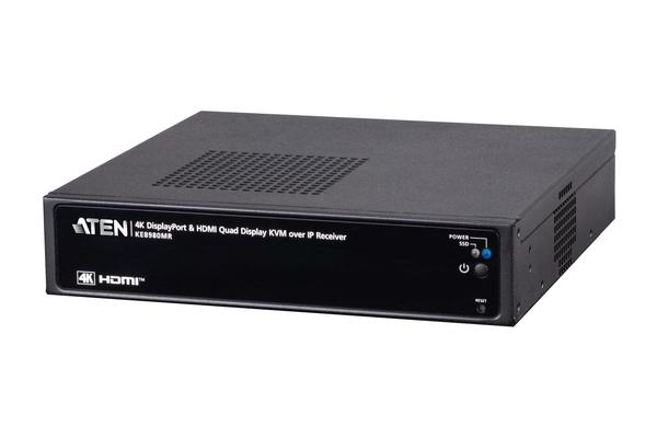 ATEN PREMIUM KE8980MR Récepteur KVM sur IP 4K Quad-Display