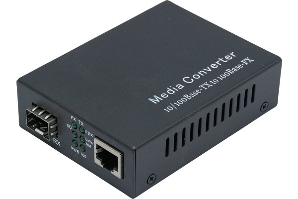 CONVERT. 1 RJ45 10/100/1000 - 1 SFP Fibre 1000SX/LX