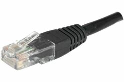 Cordon RJ45 catégorie 6 U/UTP noir - 1,5 m