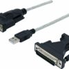DACOMEX Câble USB série RS-232 DB9+25 - 1.80m