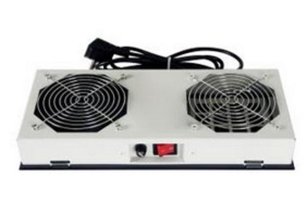 Kit 2 ventilateurs avec on/off pour coffret Ekivalan, noir