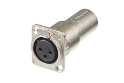 NEUTRIK Traversée de panneau série D embase XLR femelle->fiche XLR male
