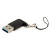 TESCA Adaptateur USB 3.0-A male / USB-C femelle , avec boucle pour élingue