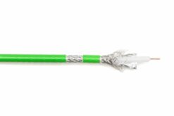 TESCA Cable coaxial KX8 75 Ohms 1,0/4,9 diam ext. 7 mm gaine verte LSZH