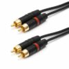 TESCA Cordon AMAZONE 2 RCA male / 2 RCA male NEUTRIK de 3m