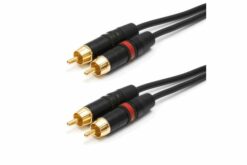 TESCA Cordon AMAZONE 2 RCA male / 2 RCA male NEUTRIK de 5m
