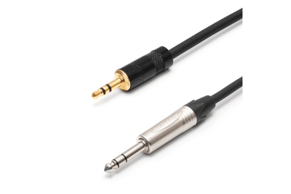 TESCA Cordon AMAZONE en jack 3,5 stereo / jack 6,35 stereo de 3m