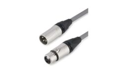 TESCA Cordon DMX ALTRO 4034 gris en XLR 3 m / f NEUTRIK de 1m