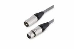 TESCA Cordon DMX ALTRO 4034 gris en XLR 3 m / f NEUTRIK de 20m