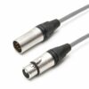 TESCA Cordon DMX ALTRO 4034 gris en XLR 5 m / f NEUTRIK de 20m