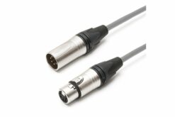 TESCA Cordon DMX ALTRO 4034 gris en XLR 5 m / f NEUTRIK de 5m