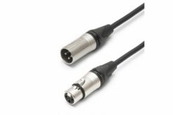 TESCA Cordon DMX ALTRO 4034 noir en XLR 3 m / f NEUTRIK de 2m