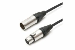 TESCA Cordon DMX ALTRO 4034 noir en XLR 5 m / f NEUTRIK de 20m